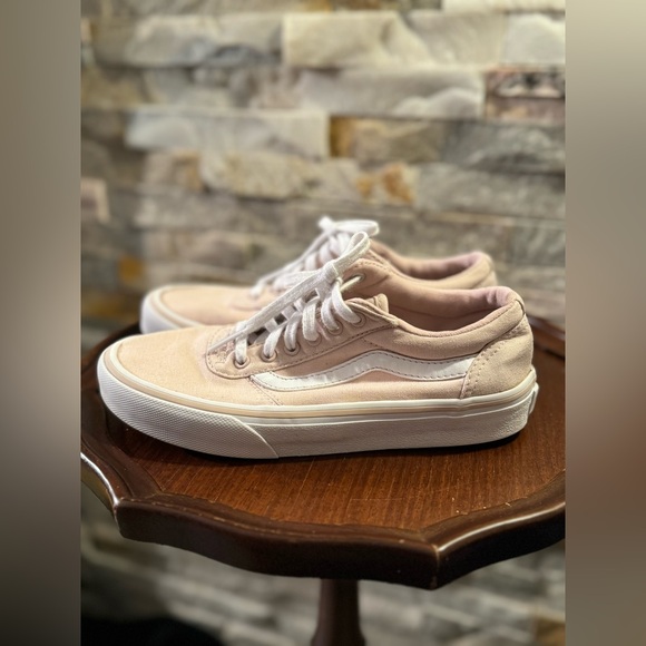 VANS Missy Old Skool Skateboard Blush Pink Canvas Shoes Girls Size 2.5 #Vans - Picture 3 of 8